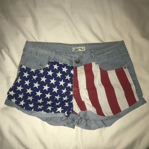 American flag shorts